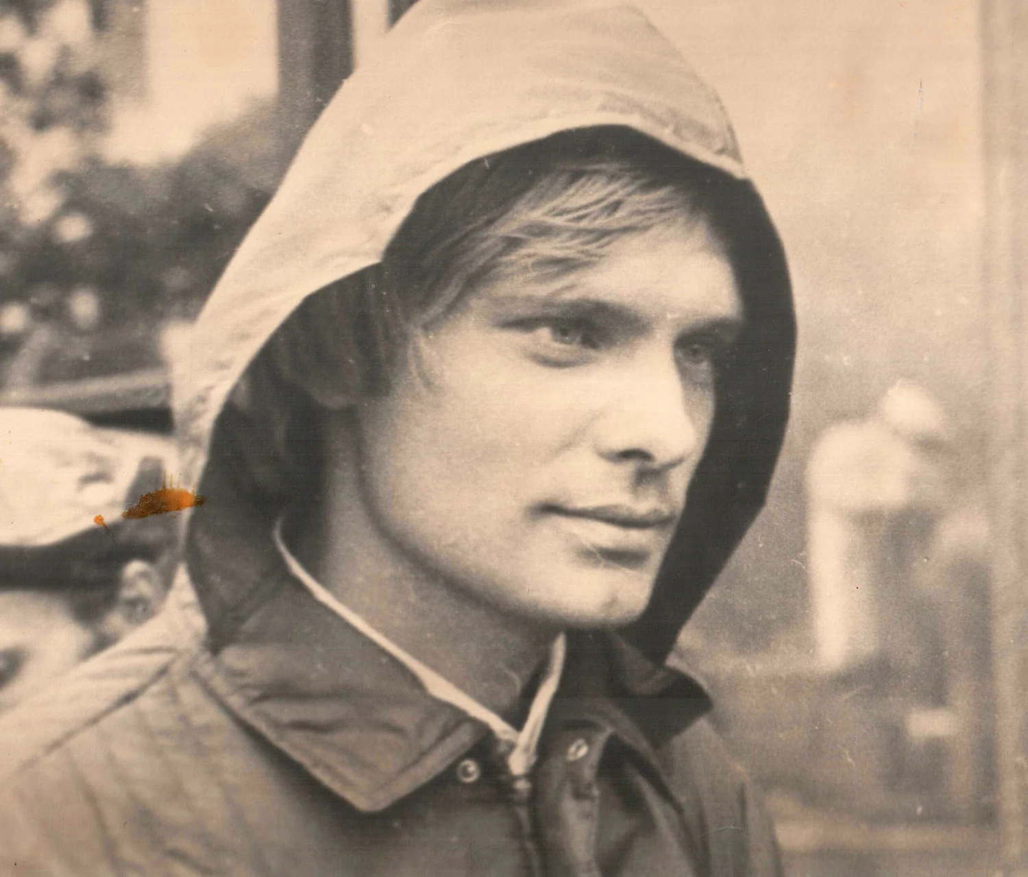 Oleg Vidov in a hood