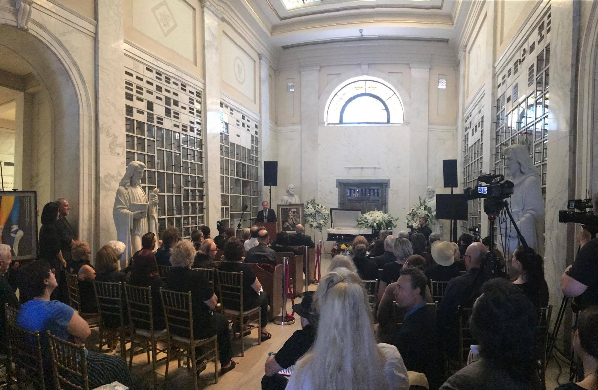 The memorial gathering
