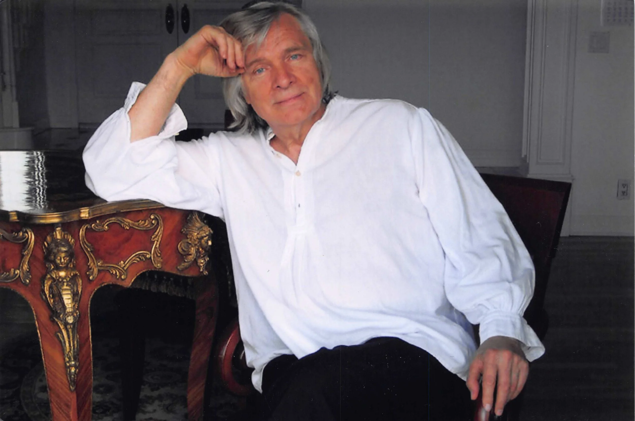 Oleg Vidov in a white shirt, later years